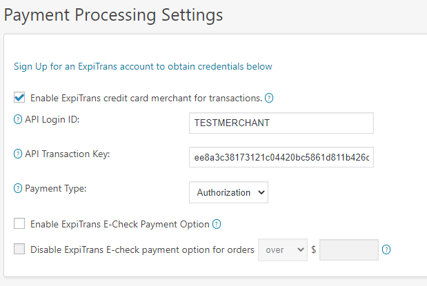 Enable ExpiTrans screenshot